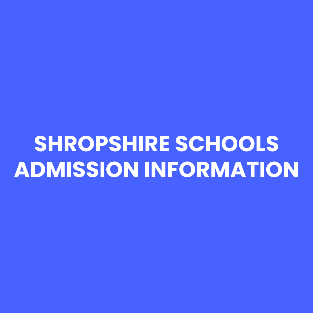 Shropshire Schools Admission Information